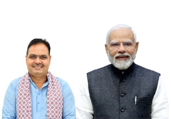 CM Bhajan Lal Sharma and PM Narendra Modi